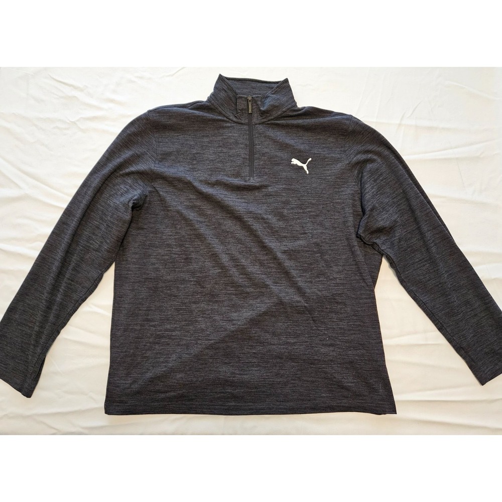 Puma Men's XXL 1/4 Zip Pullover Sweater Gray Performance Golf Athletic